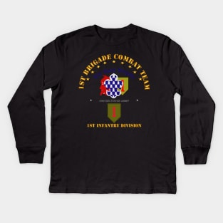 1st Bde Combat Tm - 1st Infantry Div Kids Long Sleeve T-Shirt